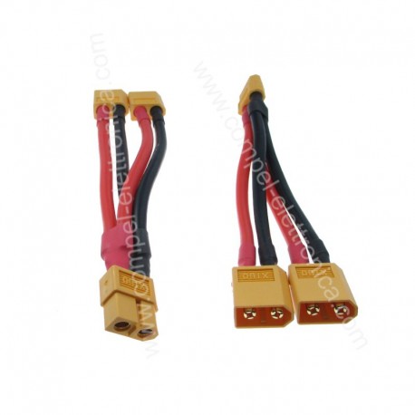 PRESA DI ALIMENTAZIONE DC XT60 / CON CAVO A Y 2 SPINE XT60