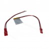 BATTERIA 3,7V 190mAh Li-PO 4x20x30H mm CON CONNETTORE M/F 2 FILI