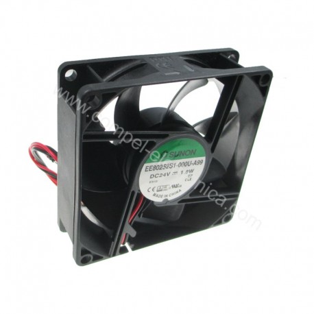 VENTOLE 80X80X25H 24VDC 1,8W 0,073A BRONZINE SUNON