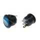 INTERRUTTORE BILANCERE TONDO LUMINOSO OFF-ON (I-O) 10A-250V SPST BLU