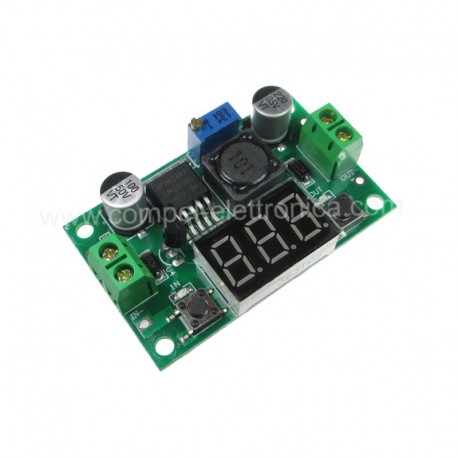 CONVERTITORE DC/DC STEP-DOWN In 4..38V OUT 1,25..36V 3A CON DISPLAY