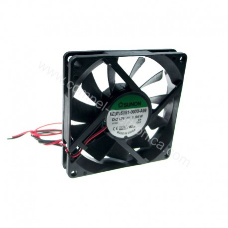 VENTOLE 80X80X15H 12V 1,96W 0,163A BRONZINE SUNON