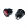 INTERRUTTORE BILANCERE BIPOLARE TONDO LUMINOSO 10A-250V DPST ROSSO