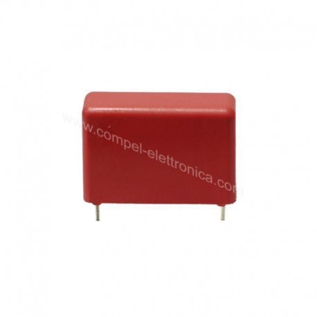 CONDENSATORI POLIESTERE METAL BOX 10KpF 2000V PASSO 15MM TERMINALI 35mm