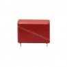 CONDENSATORI POLIESTERE METAL BOX 10KpF 2000V PASSO 15MM TERMINALI 35mm