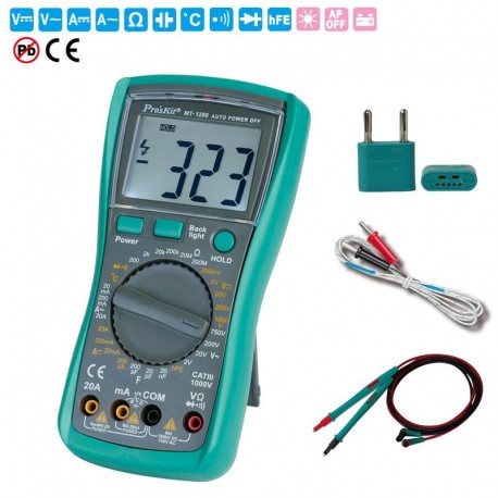 MULTIMETRO DIGITALE 3 1/2 MT1280 PROSKIT