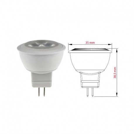 FARETTO A LED GU4 12V 4W 6K 280Lm MINI DIAM. 35MM ALT. 38,5