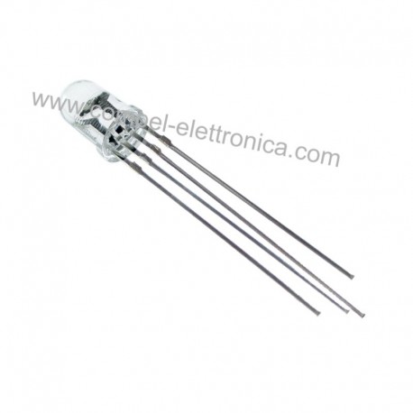 DIODO LED 5MM RGB ALTA LUMINOSITA' 4 PIN CATODO COMUNE