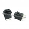 INTERRUTTORE BIPOLARE A PULSANTE CON ASOLE 16A 250VAC NERO 4 PIN