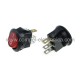 INTERRUTTORE MINI A BILANCERE TONDO LUMINOSO OFF-ON 3A-250V ROSSO D16MM