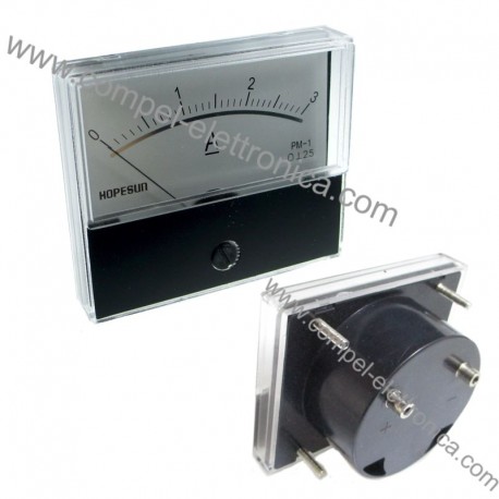 AMPEROMETRO ANALOGICO DA PANNELLO 71X61 3A DC