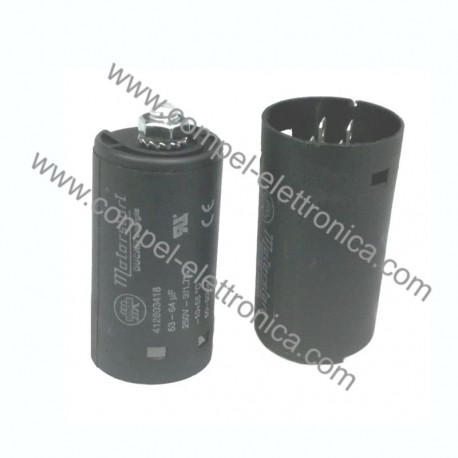 CONDENSATORE AC MOTOR STAR 53UF .. 64MFD 250V