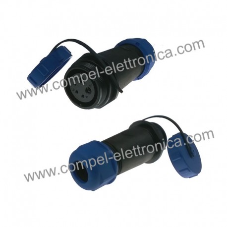 PRESA SP21 FEMMINA VOL 5P (2 3) IP68 FILETTATURA ESTERNA
