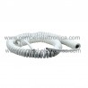 CAVO SPIRALATO DI ALIMENTAZIONE 3X075 BIANCO DA 0,70CM MIN. A 5MT MAX