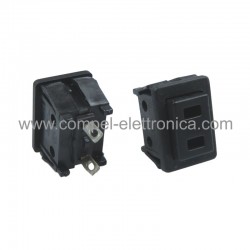 PULSANTE N.A. PUSH 6A 250V NERO 2 PIN