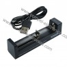 CARICABATTERIE PER BATTERIE RICARICABILI LI-ION 1 ELEMENTO 18650 ECC....