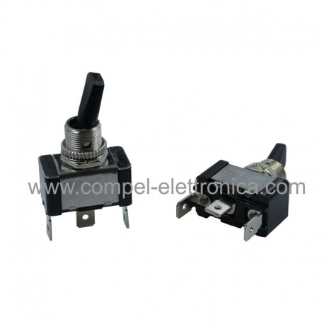 INTERRUTTORE LEVETTA ISOLATA 20A 12V NERO