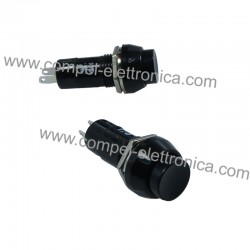 PULSANTE NERO 1A 250VAC N.O. NORMALMENTE APERTO