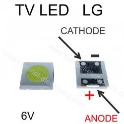 DIODO LED 3535 2W 6V PER BARRE RETROILLUMINAZIONE TV LED LG