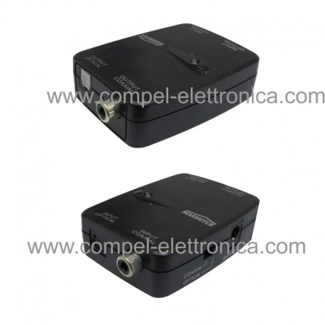CONVERTITORE AMPLIFICATORE AUDIO DIGITAL OTTICO TOSLINK E COAXIAL 5.1
