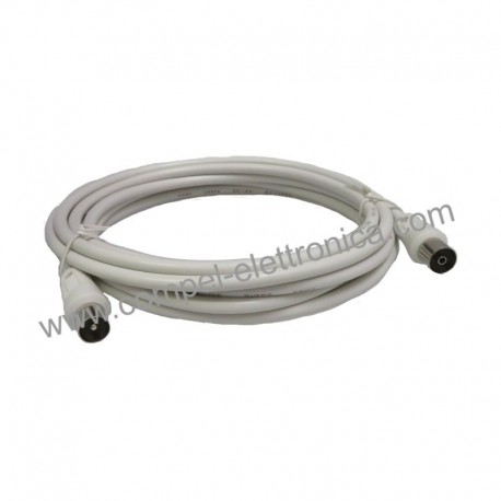 CAVO COAX 9,5 MASCHIO/FEMMINA 3MT BIANCO