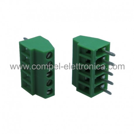 CONNETTORE 5 POLI PER C.S. PASSO 2,54MM