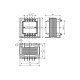 TRASFORMATORI 20W 2X12V 230VAC DA PANNELLO DOPPI SECONDARI