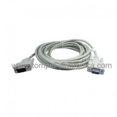 CAVO MONITOR VGA-15HD MASCHIO-FEMMINA 5MT GRIGIO
