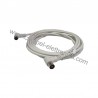 CAVO COAX 9,5 MASCHIO/FEMMINA 90° 3MT BIANCO