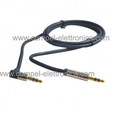 CAVO Jack 3,5ST M/M 1,5 MT 90° BLU SCURO PROFESSIONALE