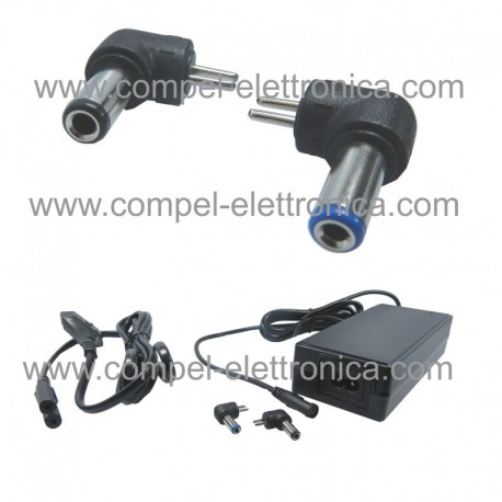 ALIMENTATORE SWITCH 24V 3A 72W 2 CONNETTORI 5,5x2,1mm / 5,5x2,5mm