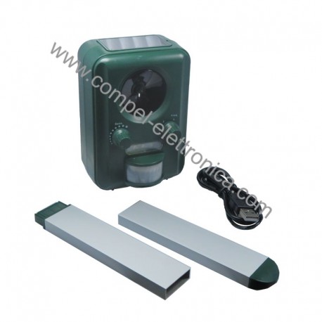 SCACCIA ANIMALI AD ULTRASUONI CON PANNELLINO SOLARE