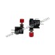 MICROSWITCH A PANNELLO 10A 250VAC CON PULSANTE ROSSO "SWITCH RIMOVIBILE