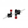 MICROSWITCH A PANNELLO 10A 250VAC CON PULSANTE ROSSO "SWITCH RIMOVIBILE