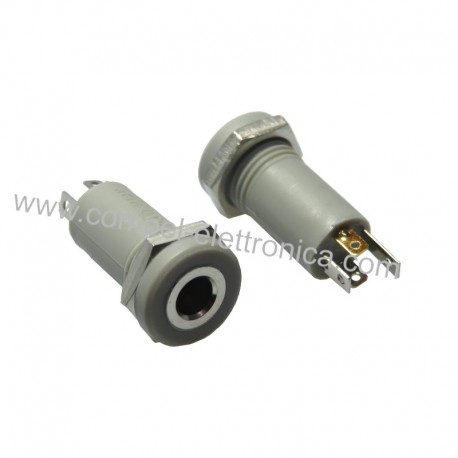 PRESA JACK STEREO Ø 3,5MM PANNELLO / 4 POLI