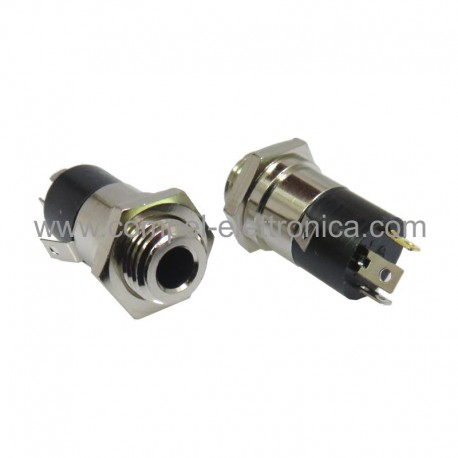 PRESA JACK STEREO Ø 3,5MM PANNELLO / 4 POLI - METALLO