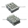 ZOCCOLO A 14 PIN PER RELE' 4 SCAMBI MONTAGGIO C.S