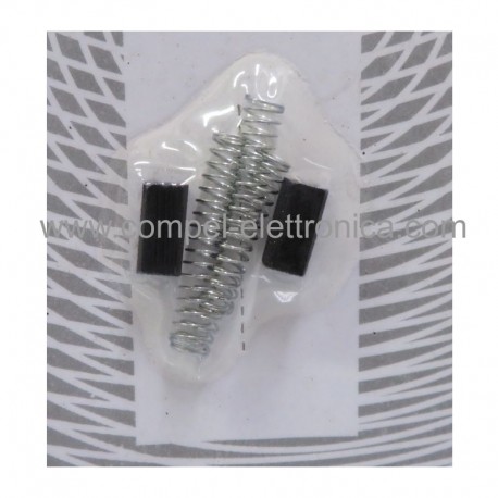 CARBONCINO 5X5X10mm CON MOLLA 18mm 2 PZ.