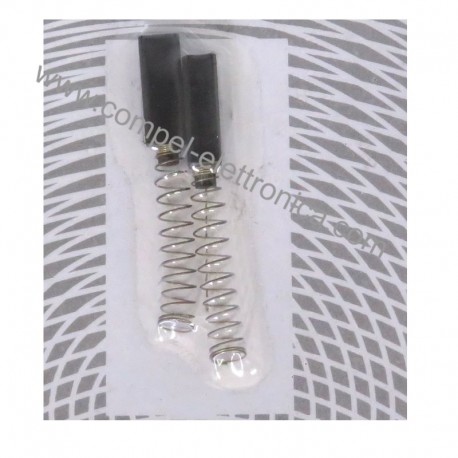 CARBONCINO 5X6X15mm CON MOLLA 18mm 2 PZ.