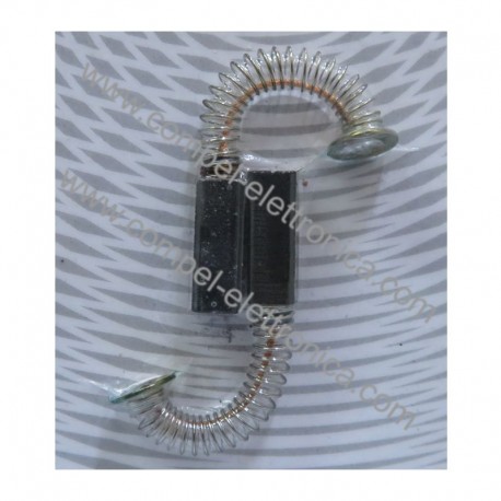 CARBONCINO 6X6X19,2mm CON MOLLA 18mm 2 PZ.