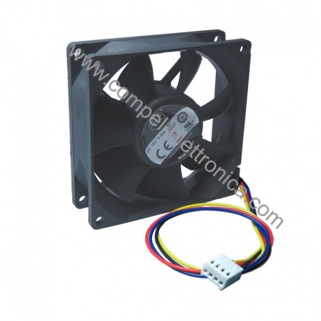 VENTOLE 80X80X25H 12VDC 0,45A CUSCINETTI 4 FILI PMW COOLER MASTER
