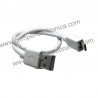 CAVO USB-A / MICRO USB-B 2.0 MASCHIO-MASCHIO 0,3mt BIANCO