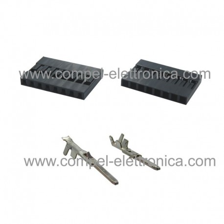 CONNETTORE DUPON MASCHIO 7 POLI PASSO 2,54 - CONTATTI INCLUSI