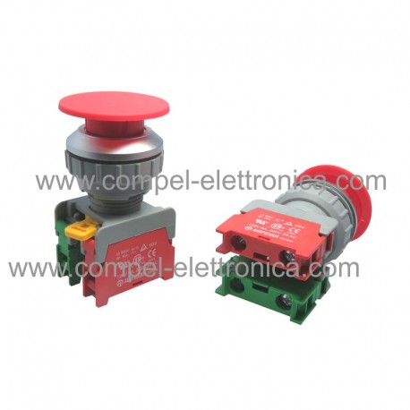 PULSANTE A FUNGO 3A / 230VAC NC NO IP65