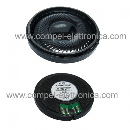 ALTOPARLANTE MYLAR 1W 8 oHM D 36mm H. 6mm IP65