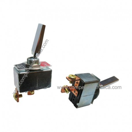 INTERRUTTORE UNIPOLARE A LEVA 2 POS. OFF-ON 50A 12VDC LEVA PIATTA LUNGA