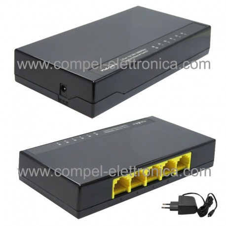 HUB ETHERNET SWITCH DI RETE Gigabit 10/100/1000Mbps 5 PORTE RJ45