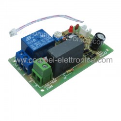 RELE' TEMPORIZZATO A 220Vac 10A 1S..5 Min 1 CANALE PLC REGOLABILE 2KW