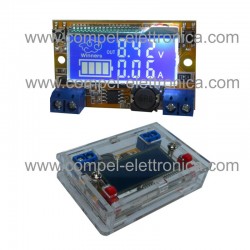 CONVERTITORE DC/DC STEP-DOWN In 5Vdc.23V OUT 0Vdc.16,5V 3A DISPLAY/CASE