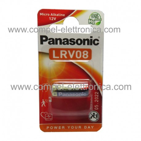 BATTERIA A23 . LRV08 ALKALINA 12V PANASONIC BLISTER 1pz